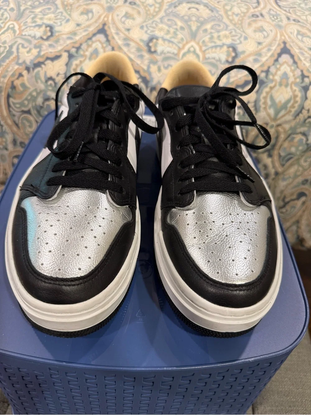 Nike Air Jordan Black & Silver Low-Top Women’s Sneakers